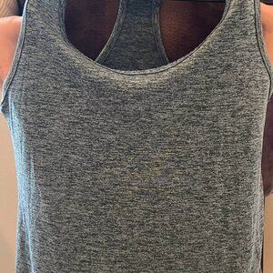 Nike Dri-Fit Women's Athletic Tank Top Med Heather Grey Racerback